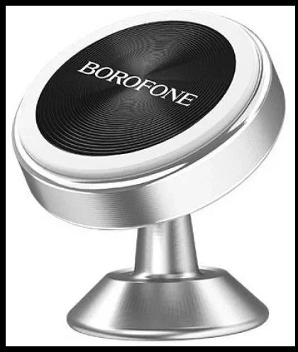 Держатель в автомобиль BOROFONE BH5 Platinum магнитный, на панель (серебро) - 1