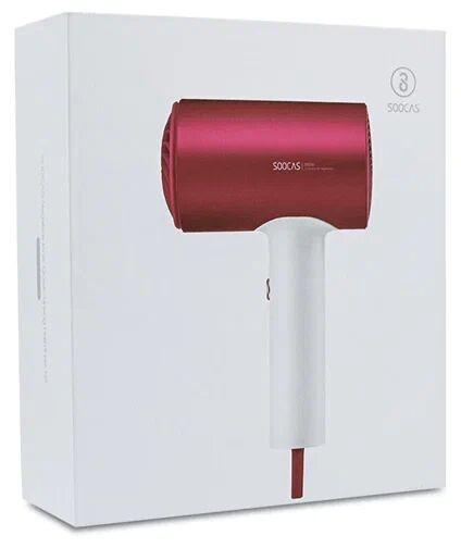 Фен для волос Soocas H5 Anion Hair Dryer (Red) RU с диффузором - 6