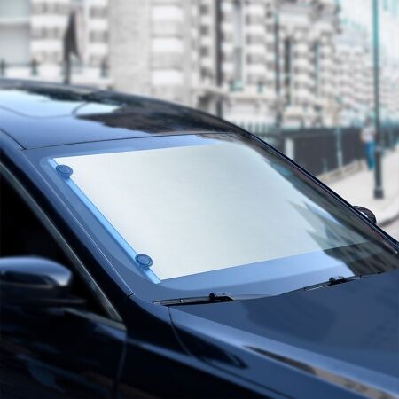 Автомобильная шторка BASEUS Auto Close Car Front Window Sunshade, серебряный, 58,5*4,5*5,5см - 5
