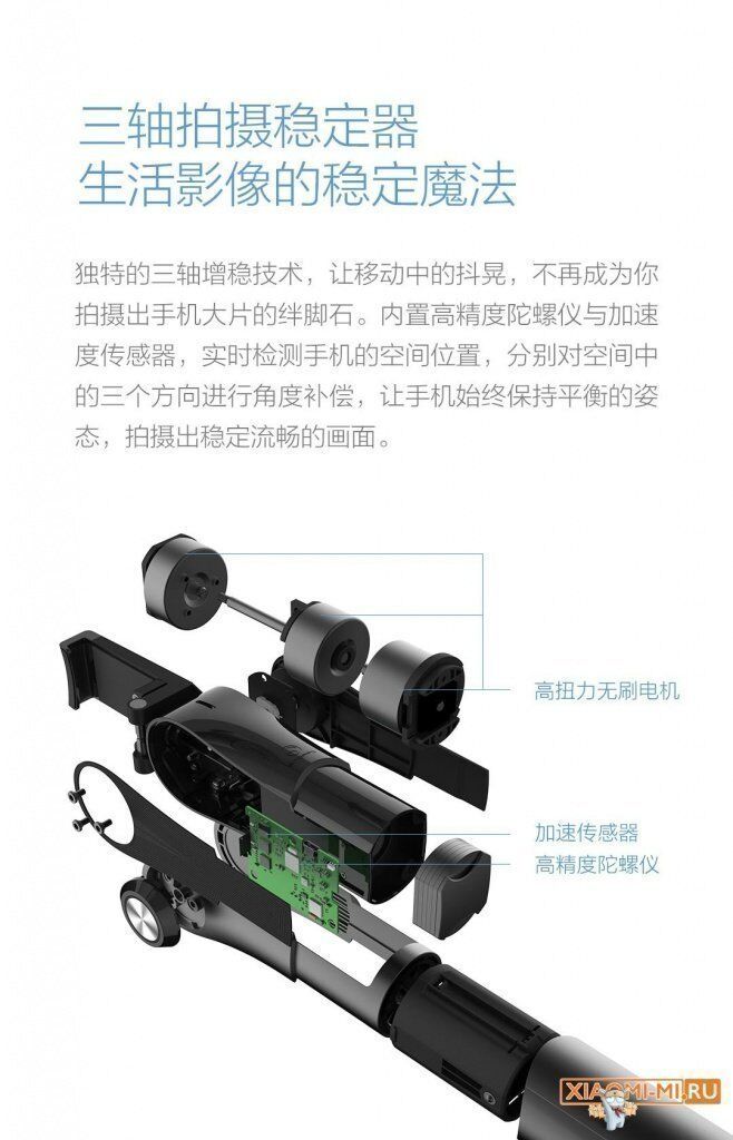 Монопод со стабилизатором Xiaomi Pinlo Three-Axis Shooting Stabilizer