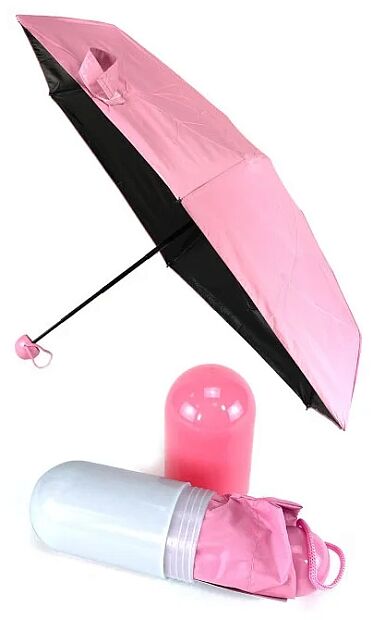 Мини-зонт в капсуле Zuodu (Pink) - 3