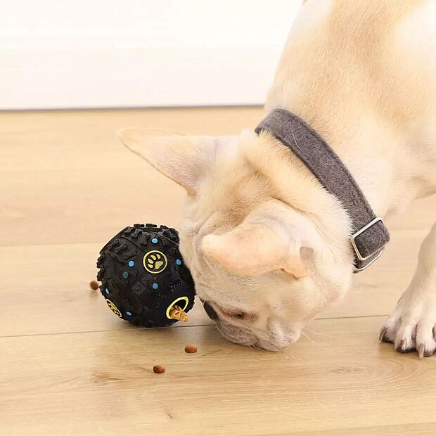Игрушка для собак Xiaomi Little Beast Star Dog Vocal Leakage Food Ball (Black/Черный) - 5