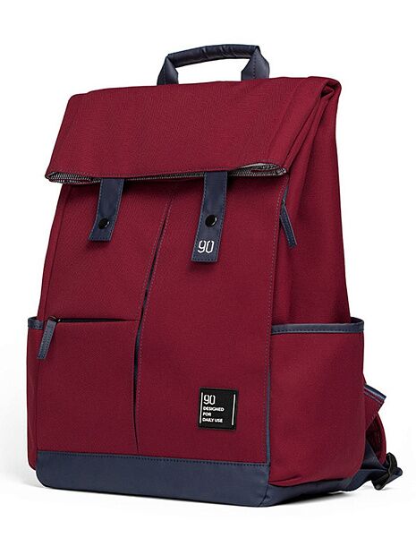 Xiaomi 90 Points Vitality College Casual Backpack (Red) - 4