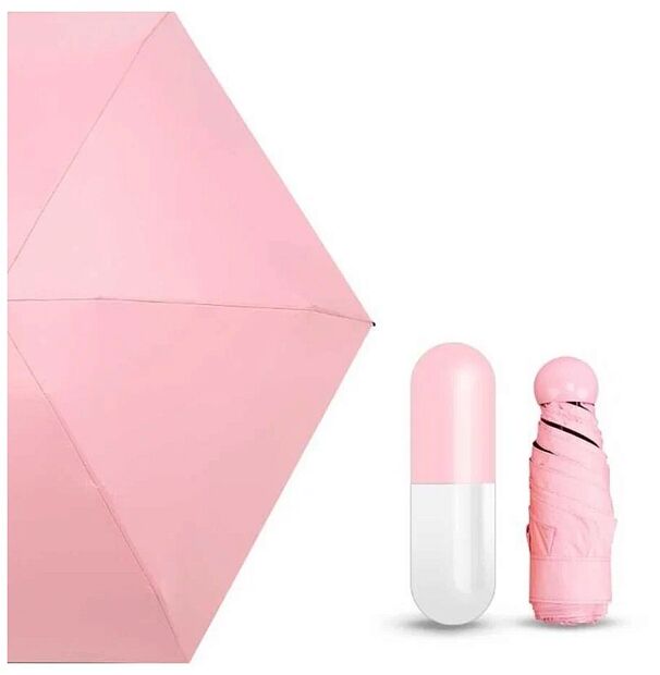 Мини-зонт в капсуле Zuodu (Pink) - 5