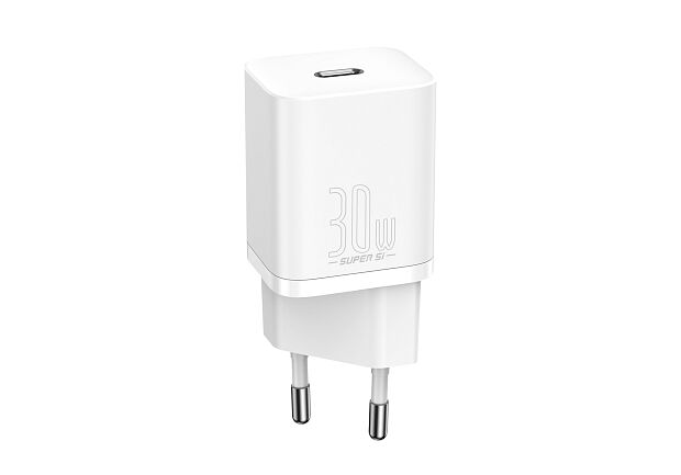 Зарядное устройство BASEUS Super Si USB-C, 3A, 30W, белый (CCSUP-J02) - 2