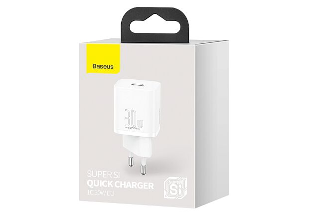 Зарядное устройство BASEUS Super Si USB-C, 3A, 30W, белый (CCSUP-J02) - 3