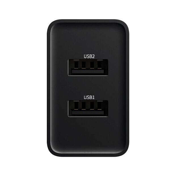 Зарядное устройство BASEUS TC-012 Speed Mini Dual 2USB, 2.1A, 10.5W, черный (CCFS-R01) - 2