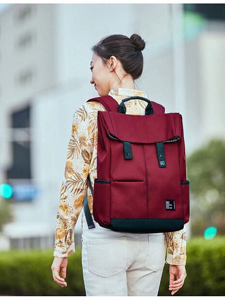 Xiaomi 90 Points Vitality College Casual Backpack (Red) - 5