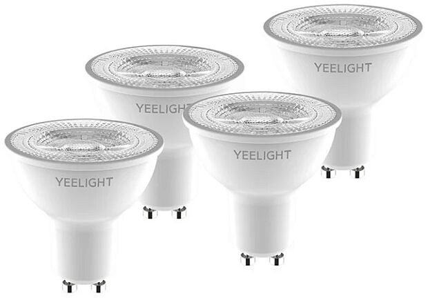 Лампа светодиодная Yeelight Smart Bulb W1 (GU10) (YLDP004) (Dimmable) (4 шт) (White) - 1