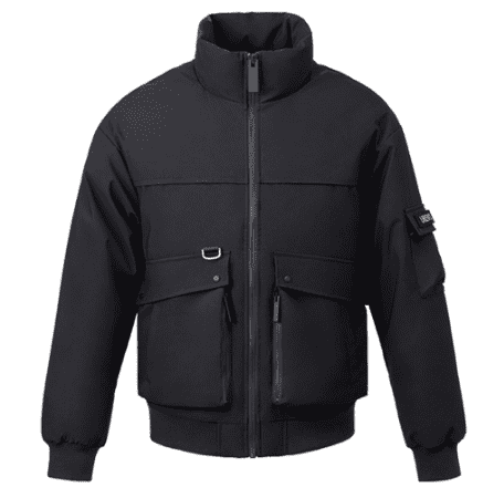 Куртка Urevo Men's Tooling Collar Down Jacket (Black/Черный) - 1
