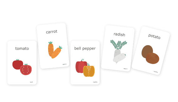 Обучающие карточки для детей Bravokids Childrens English Cognitive Enlightenment Vegetables - 2