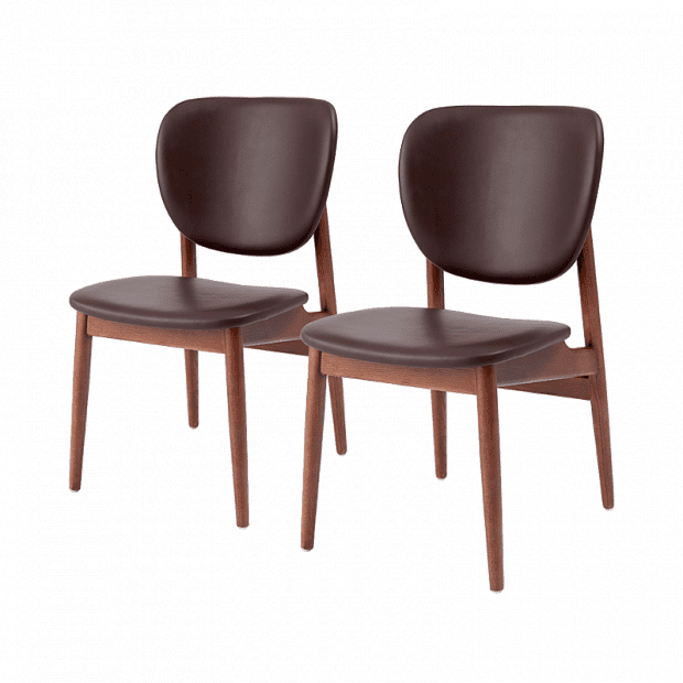 Стул (2 шт.) Yang Zi Look Gentleman Series Mocha Oak Dinette Chair (Dark Brown) 