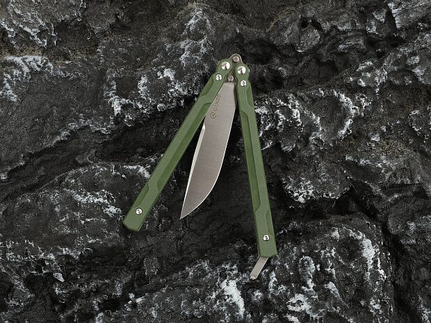 Нож-бабочка Ganzo G766-GR, зеленый - 4