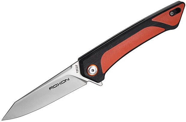 Нож складной Roxon K2, Sandvik Steel 12C27, оранжевый, K2-12C27-OR - 4